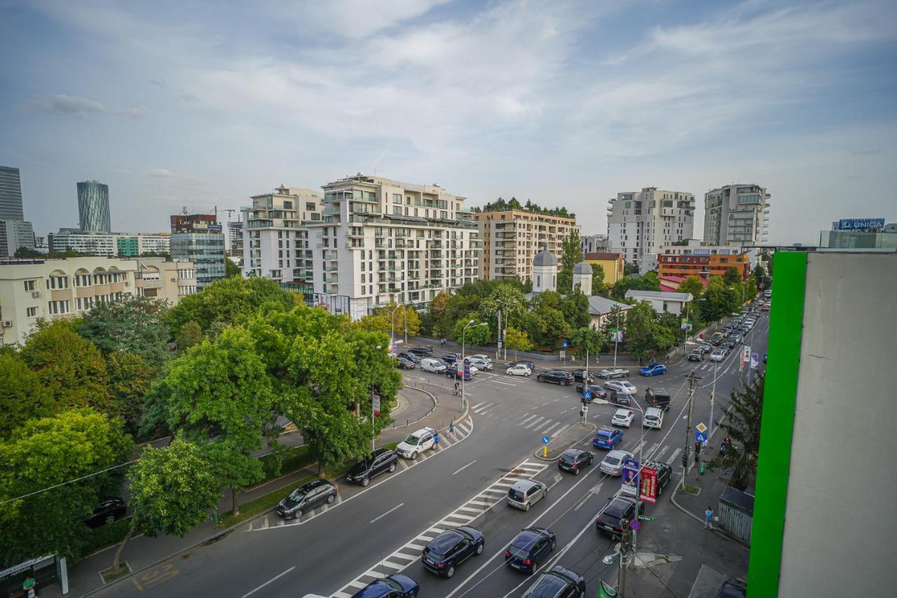 Penthouse With Huge Rooftop & Amazing City View Boekarest Buitenkant foto